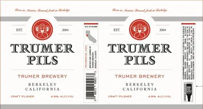 Trumer Pils label