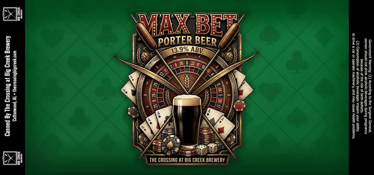 Max Bet Porter Beer — full label as filed with TTB