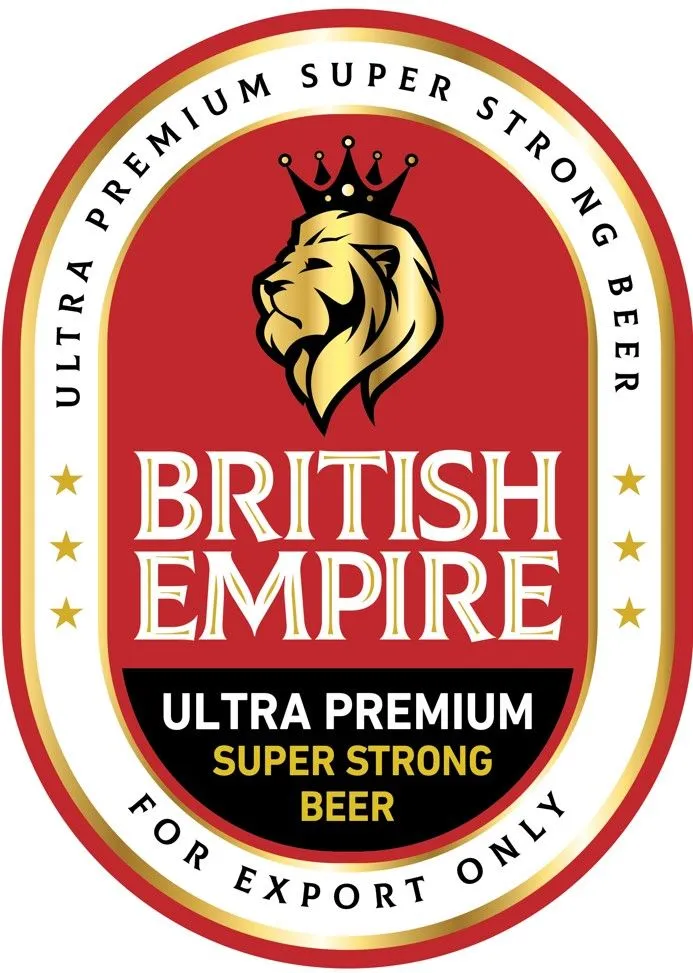 British Empire Gold Super Strong Beer label