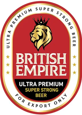 British Empire Gold Super Strong Beer label