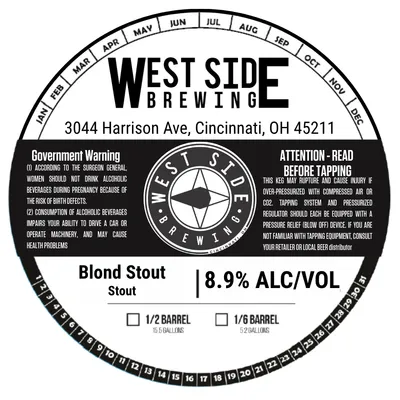 Blond Stout label