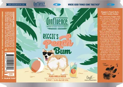 Reggie's Peach Bum label