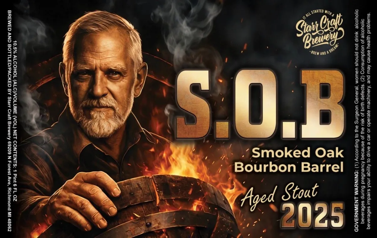 S.O.B. — full label as filed with TTB