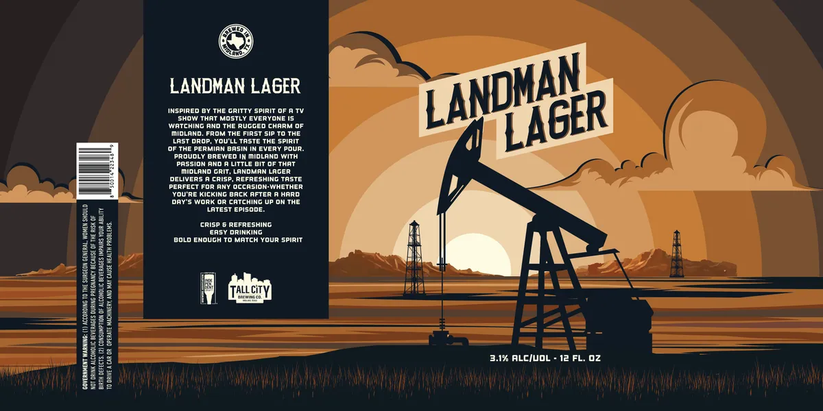 Landman Lager label art — LANDMAN LAGER