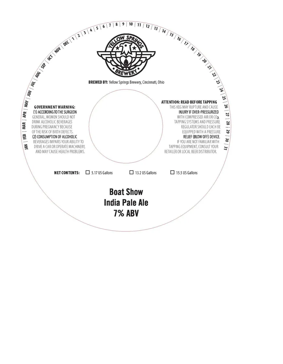 Boat Show — full label as filed with TTB