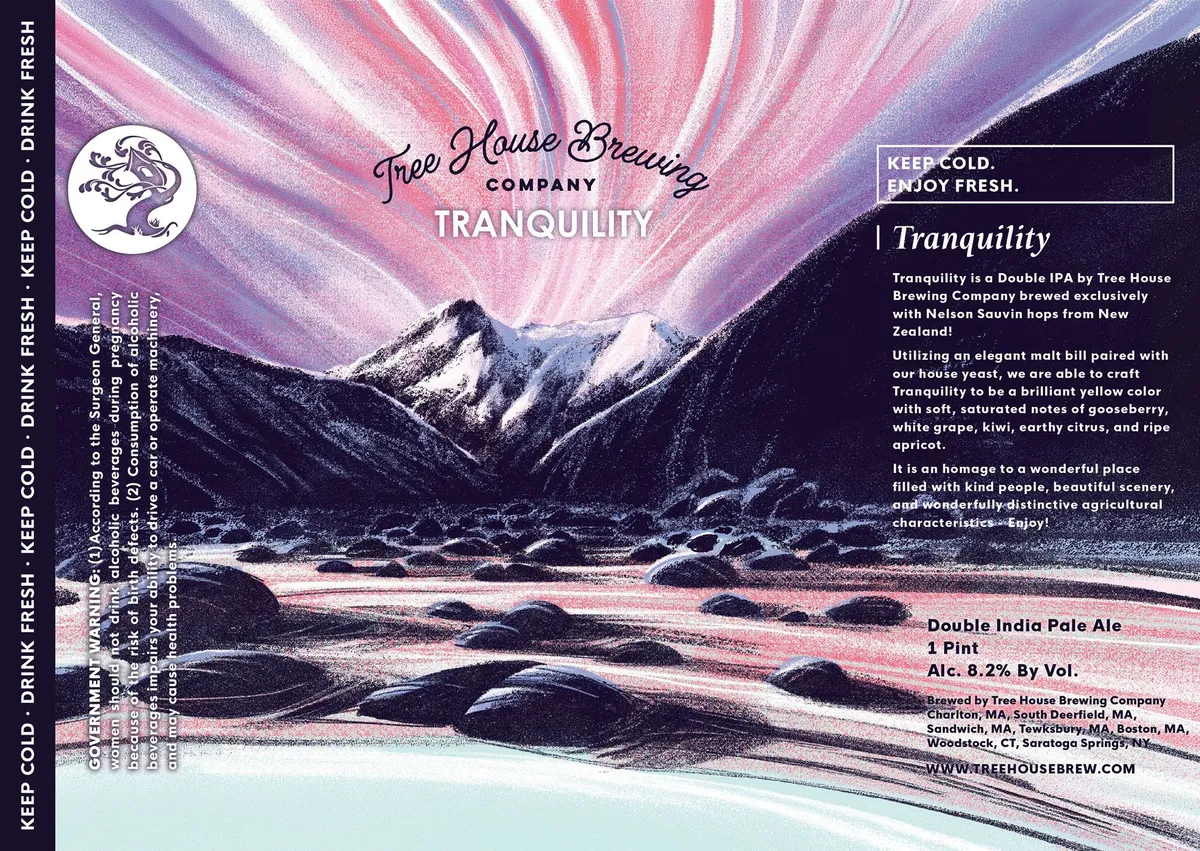Tranquility — full label as filed with TTB