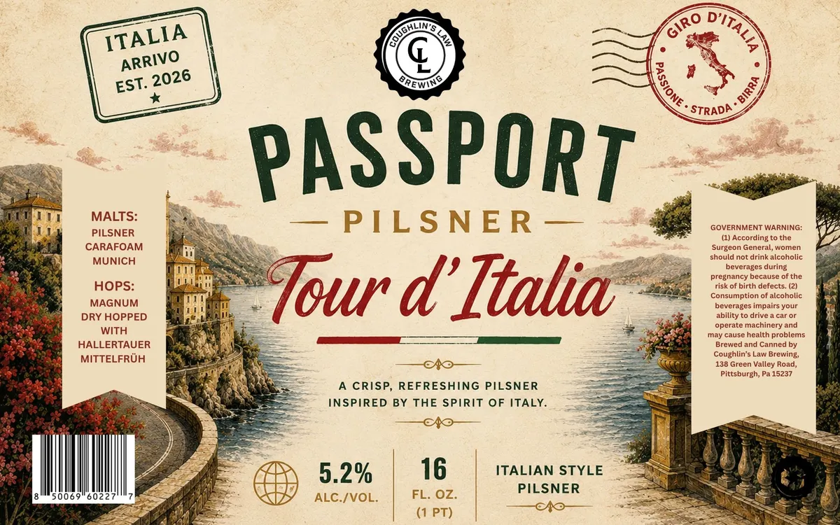 Tour d'Italia — full label as filed with TTB