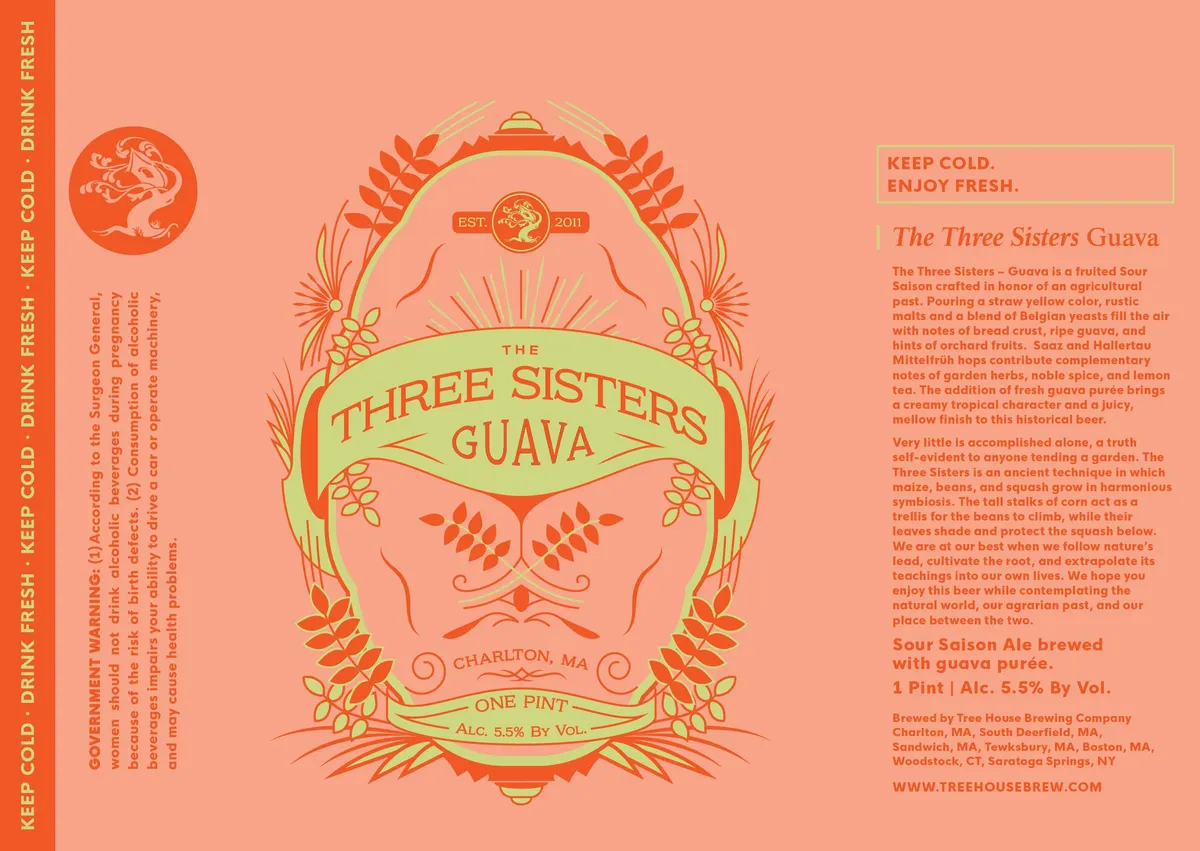 The Three Sisters Guava — full label as filed with TTB