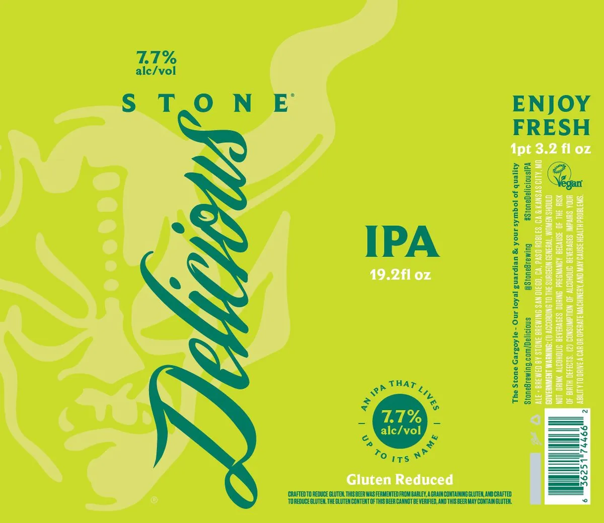 Delicious — full label as filed with TTB