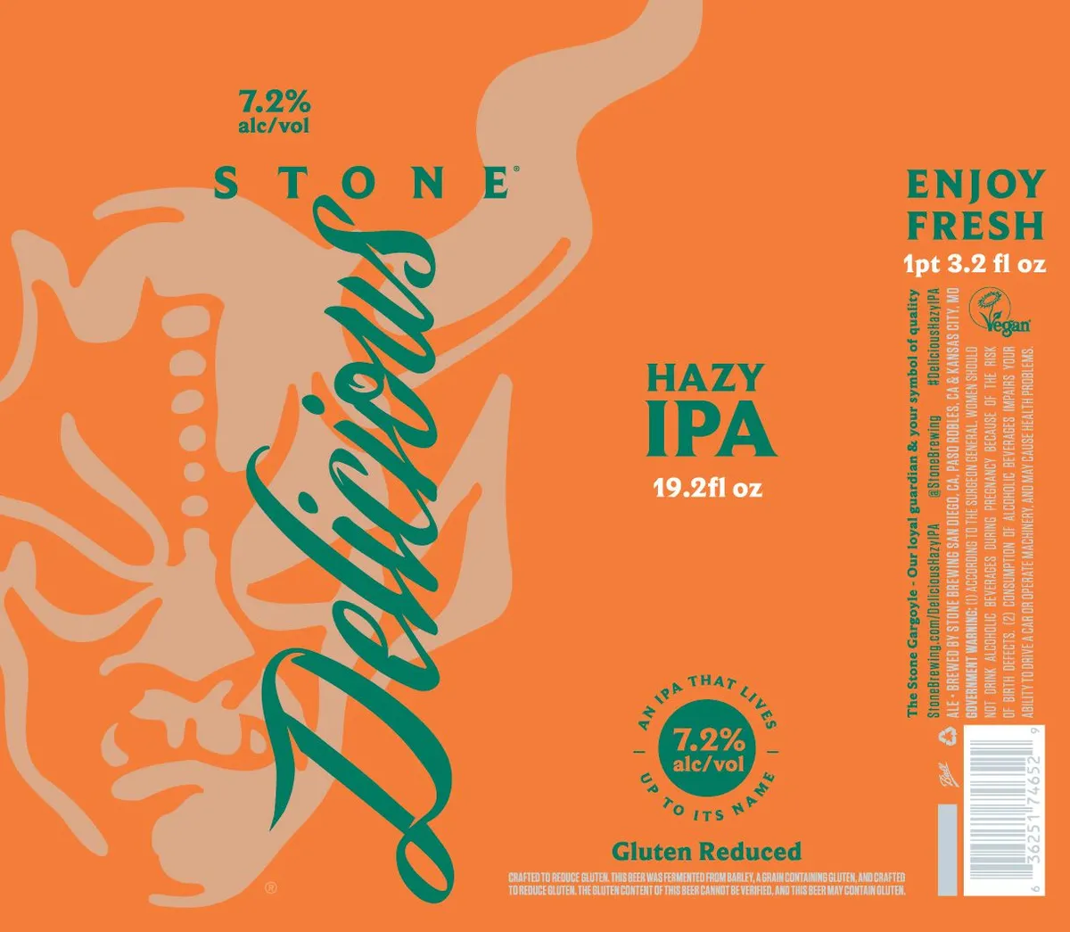 Delicious Hazy — full label as filed with TTB