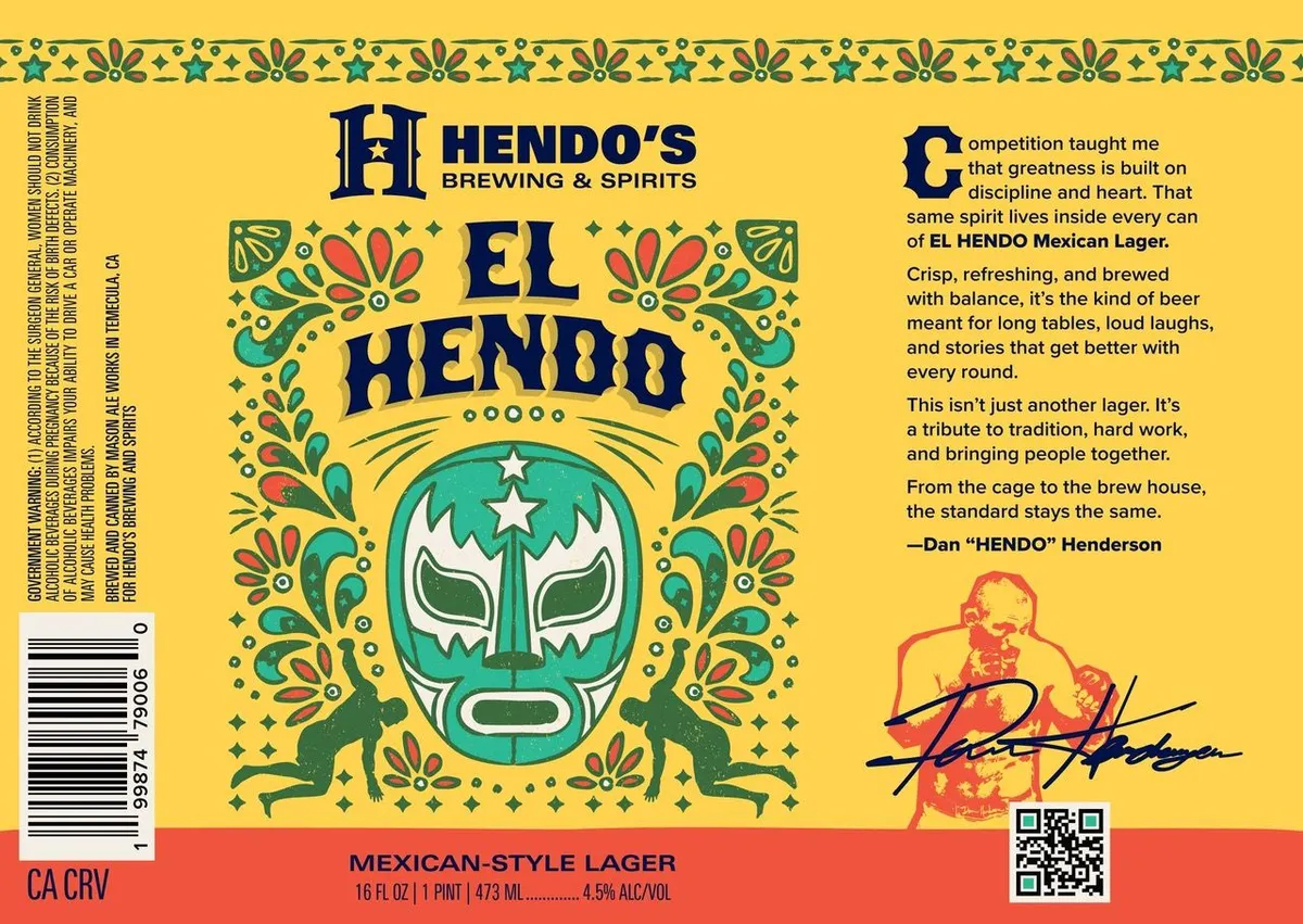 El Hendo label art — HENDO'S BREWING AND SPIRITS LLC