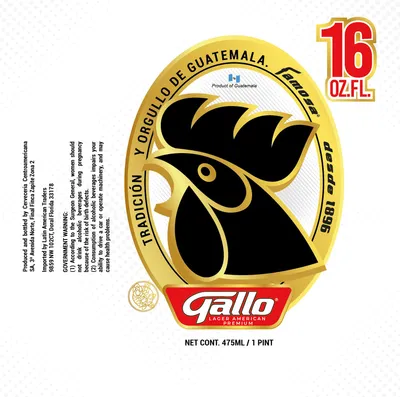 Gallo Lager American Premium label