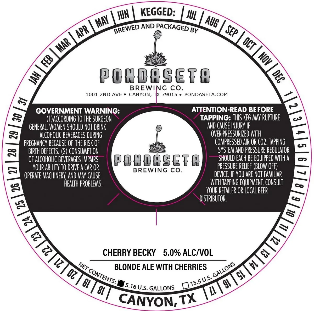 Cherry Becky — full label as filed with TTB