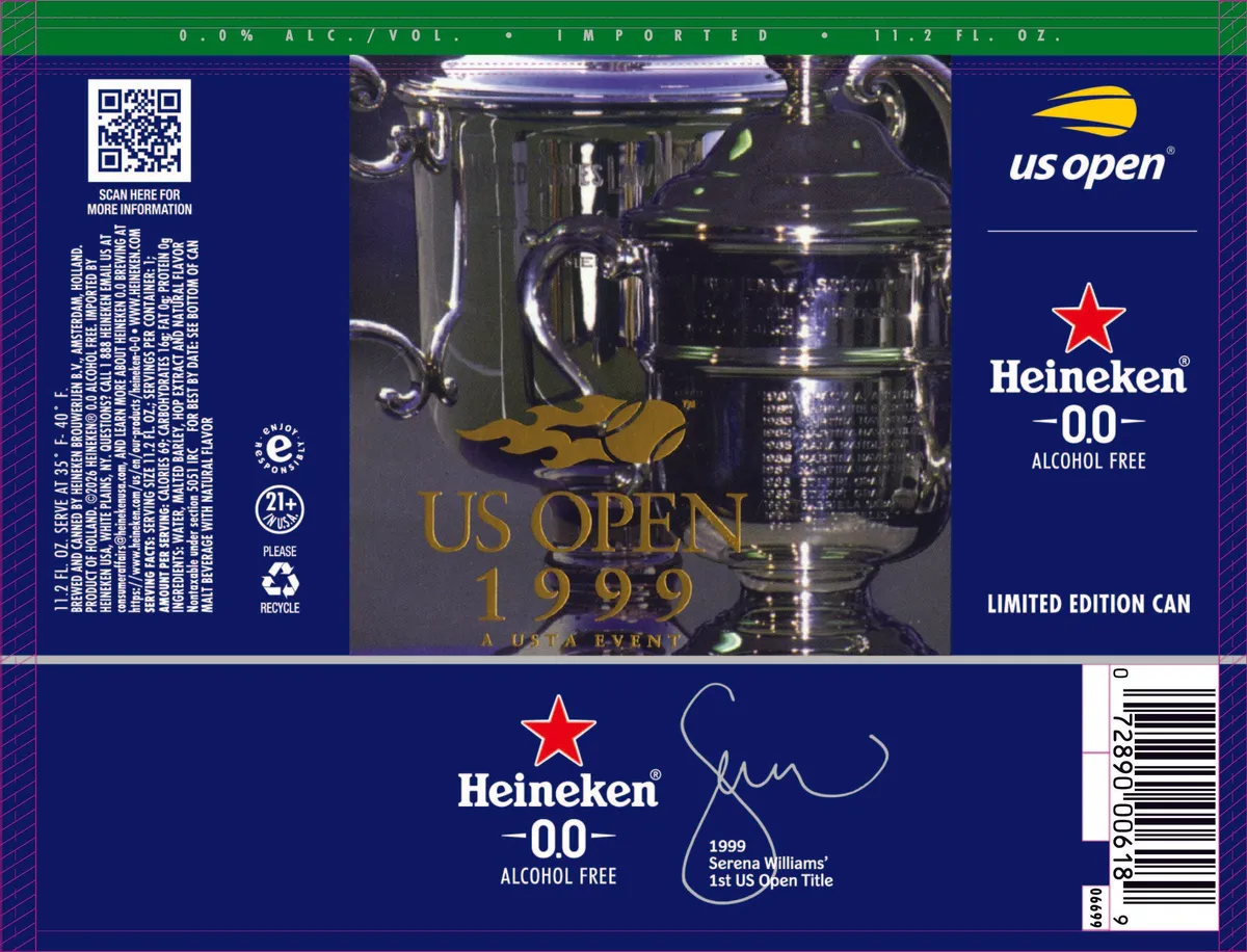 Heineken 0.0 — full label as filed with TTB