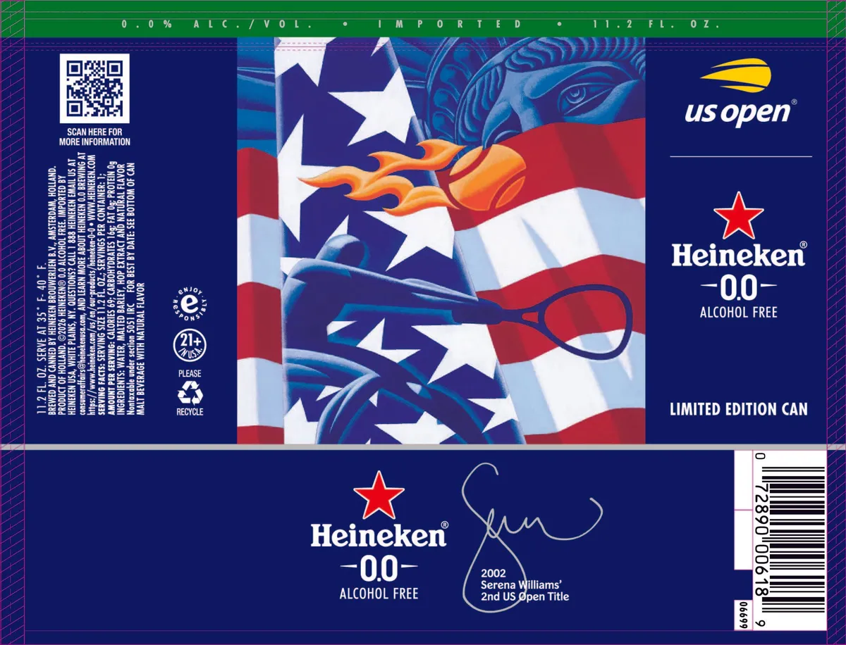 Heineken 0.0 label art — HEINEKEN