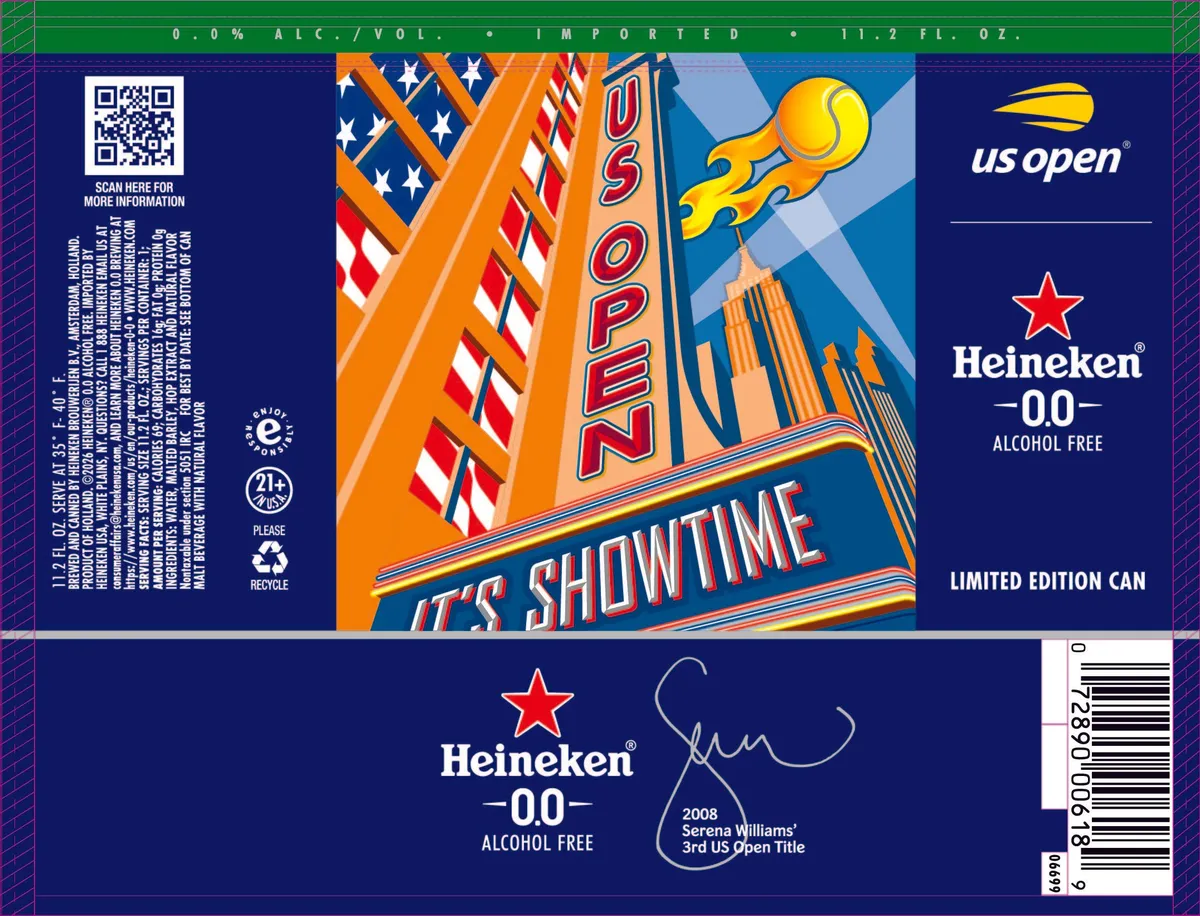 Heineken 0.0 label art — HEINEKEN