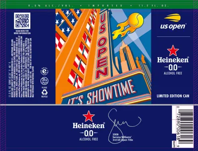 Heineken 0.0 label