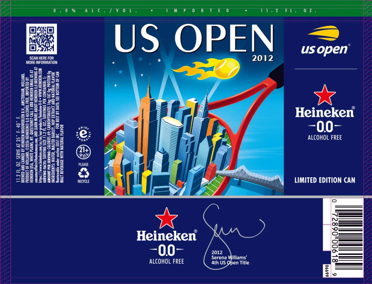 Heineken 0.0 label art — HEINEKEN