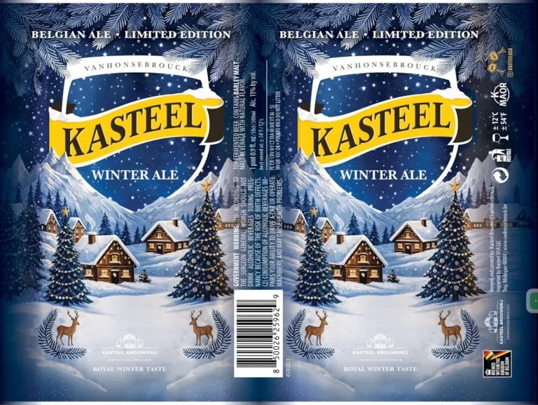 Kasteel Winter Ale label art — KASTEEL