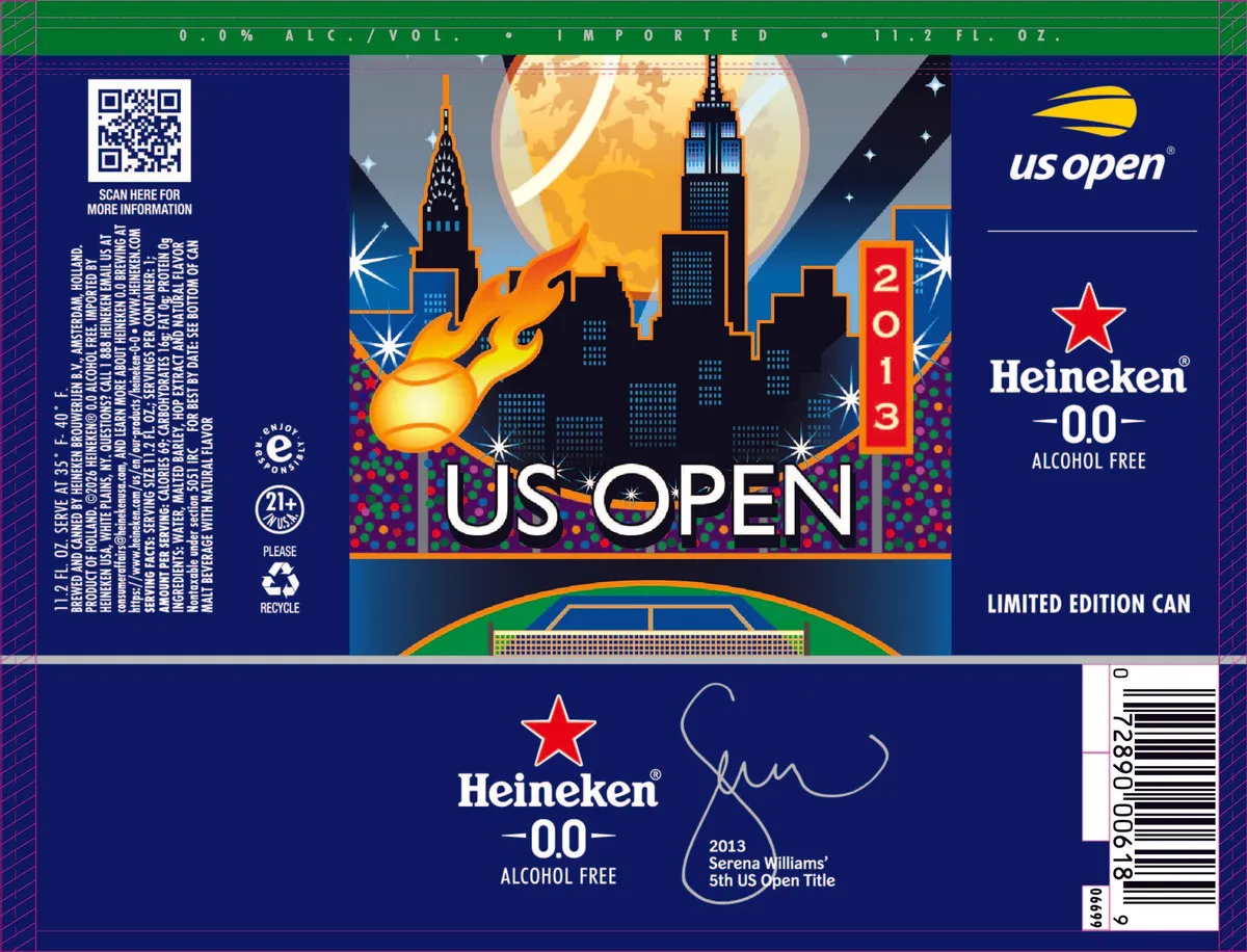 Heineken 0.0 label art — HEINEKEN