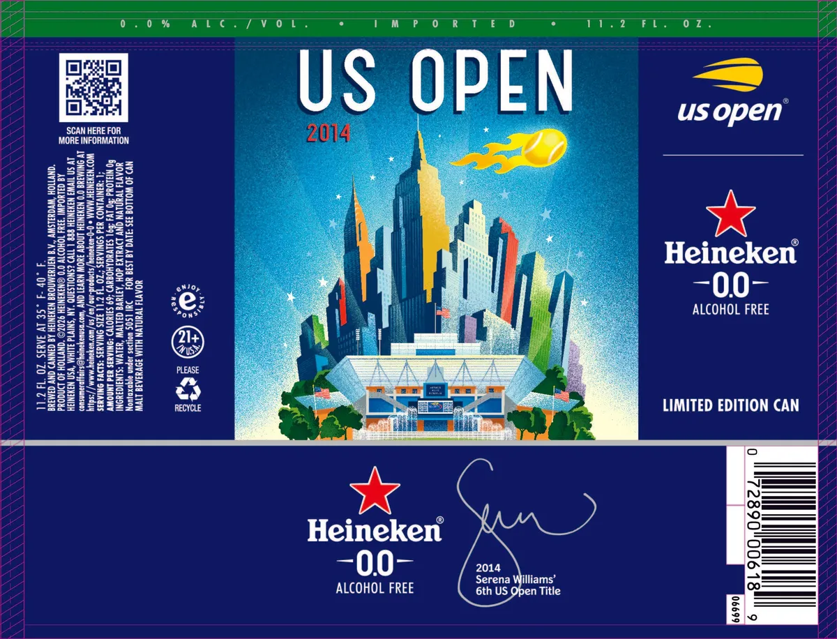 Heineken 0.0 label art — HEINEKEN