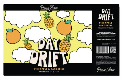 Day Drift Pineapple Tangerine label