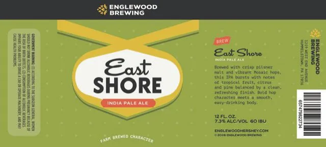 East Shore — full label as filed with TTB