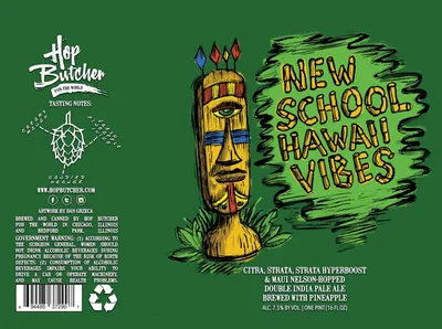 New School Hawaii Vibes label