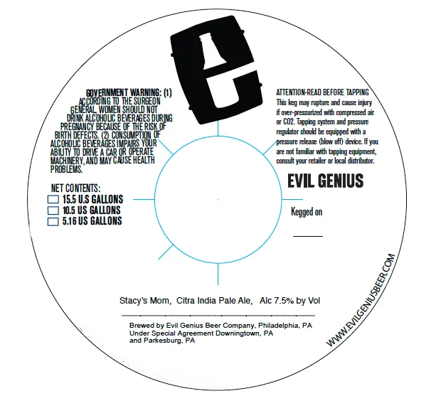 Stacy's Mom — full label as filed with TTB