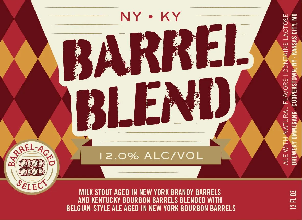 Barrel Blend label art — BREWERY OMMEGANG