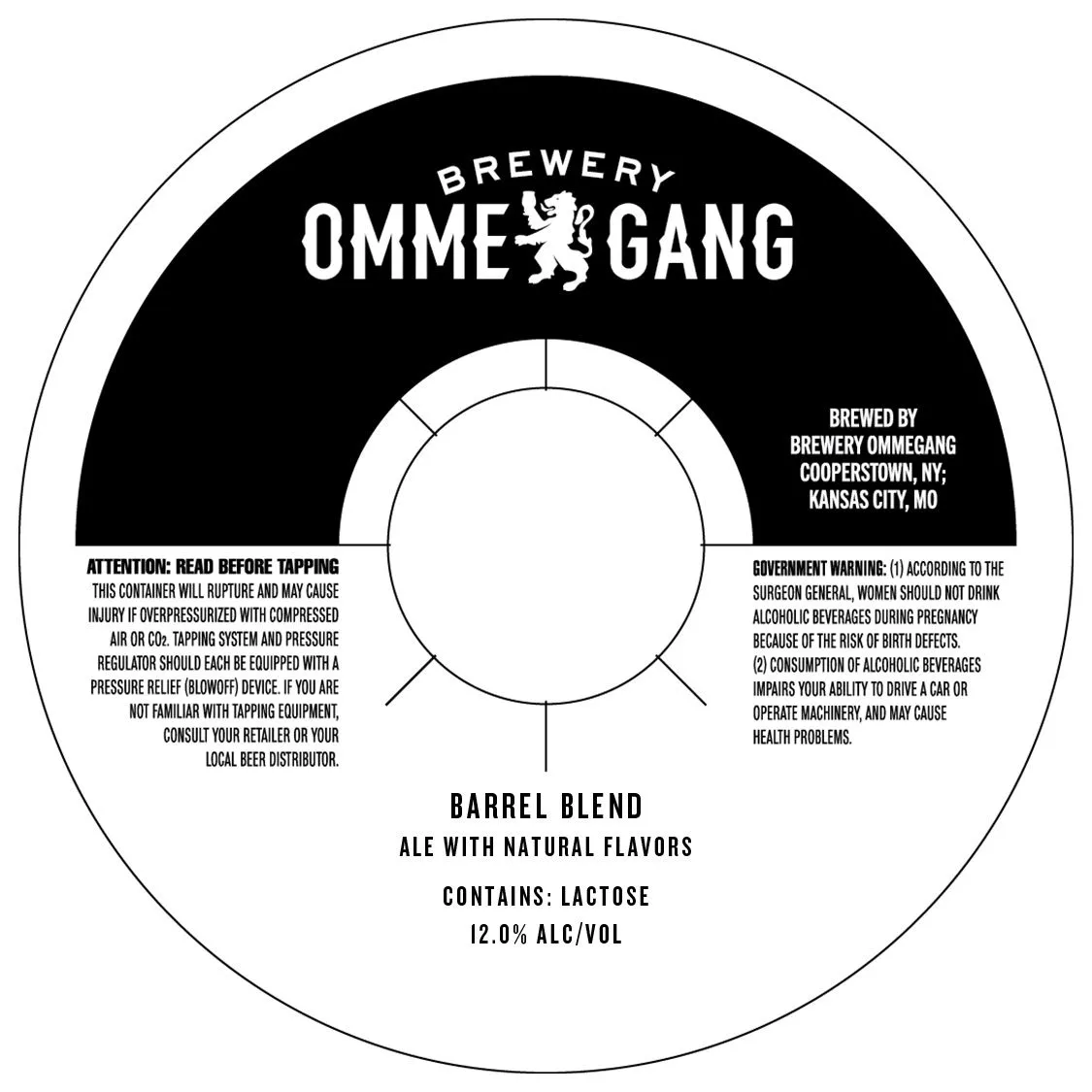 Barrel Blend — full label as filed with TTB