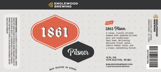 1861 Pilsner — full label as filed with TTB