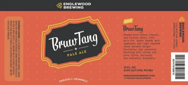 Bruw Tang Pale Ale — full label as filed with TTB