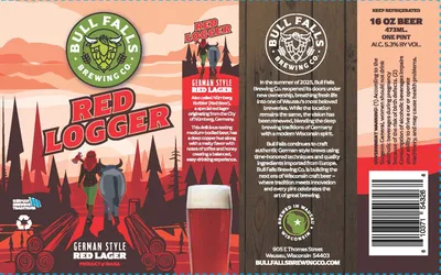 Red Logger label