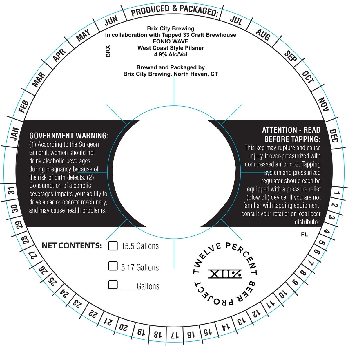 Fonio Wave — full label as filed with TTB