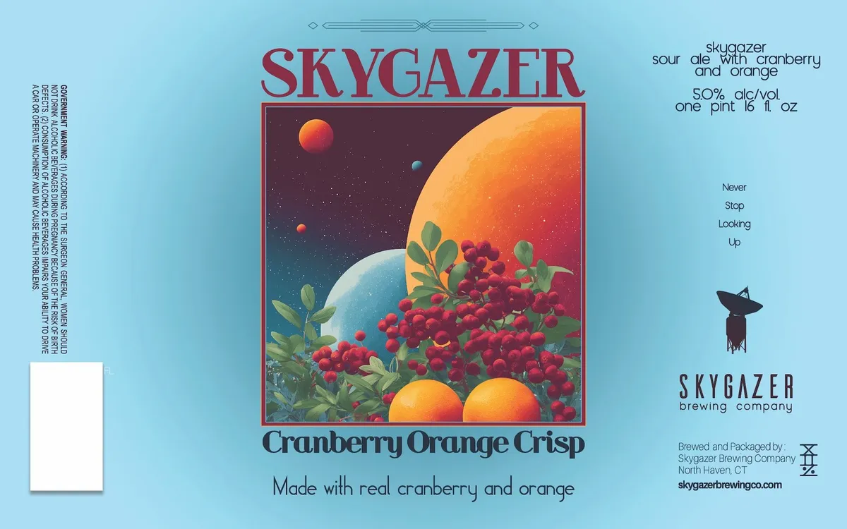 Cranberry Orange Crisp — full label as filed with TTB