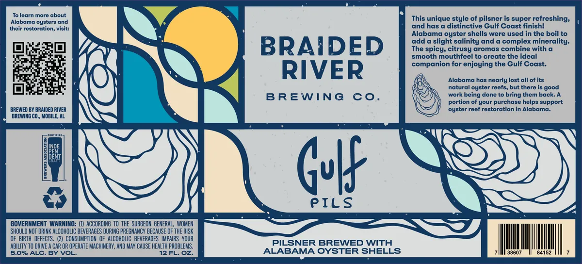 Gulf Pils label art — GULF PILS