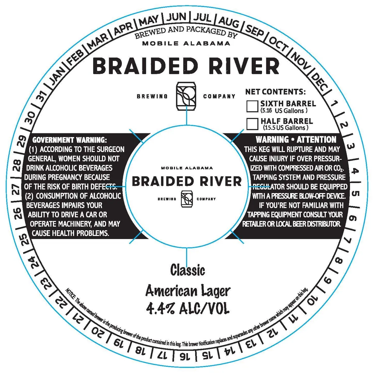 Classic American Lager — full label as filed with TTB