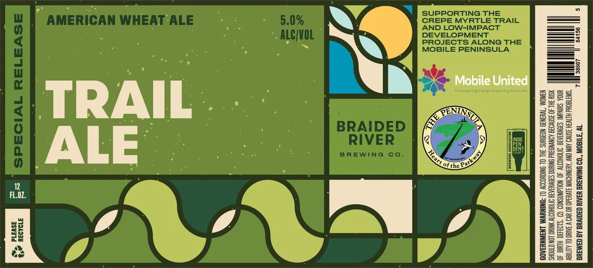 Trail Ale label art — TRAIL ALE