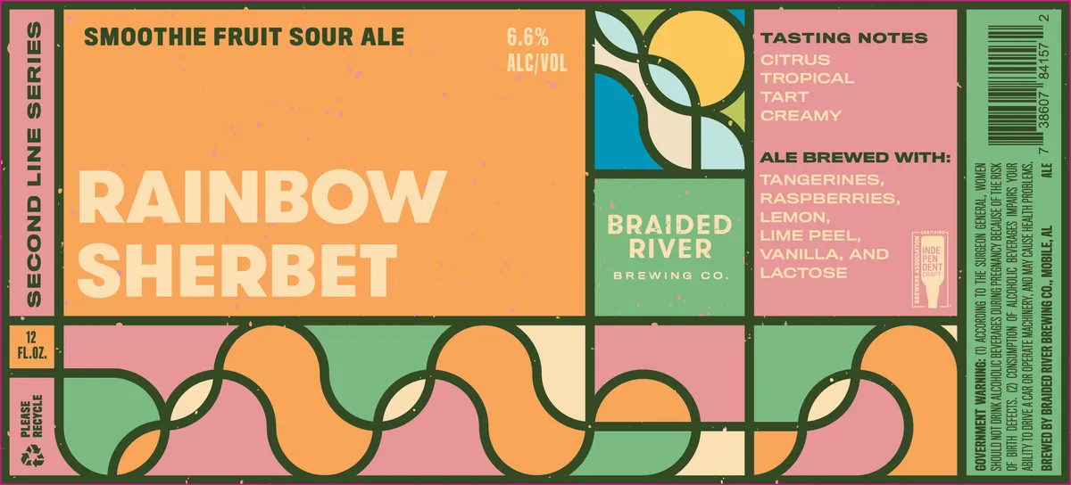 Rainbow Sherbet — full label as filed with TTB