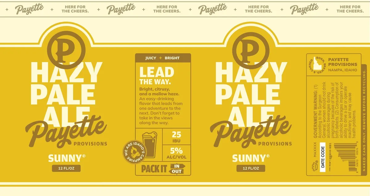 Sunny label art — PAYETTE PROVISIONS