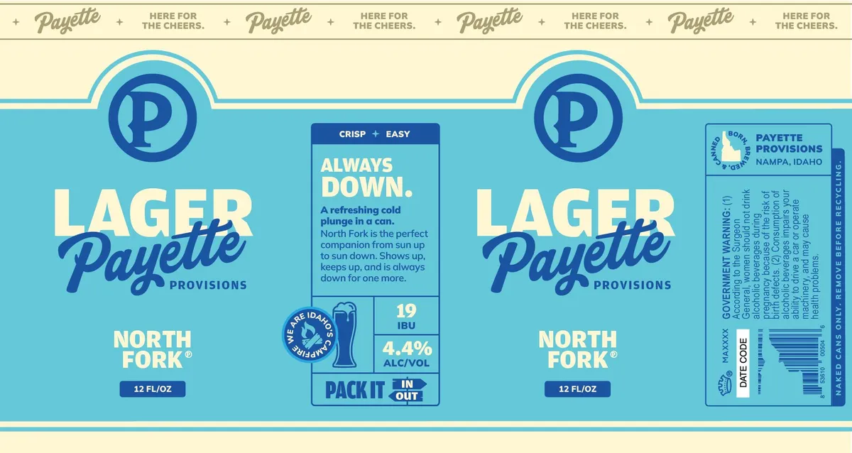 North Fork label art — PAYETTE PROVISIONS