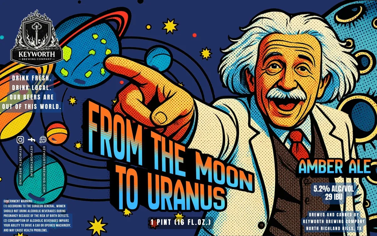 From the Moon to Uranus — full label as filed with TTB