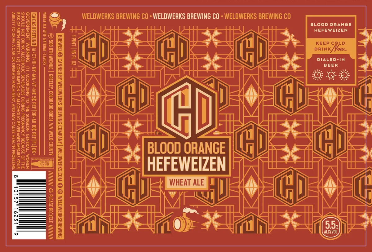 Blood Orange Hefeweizen — full label as filed with TTB