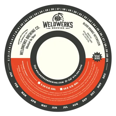 Blood Orange Hefeweizen label