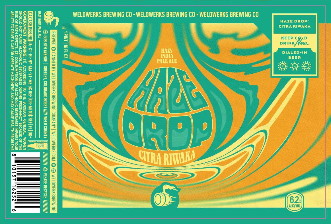 Haze Drop Citra Riwaka — full label as filed with TTB