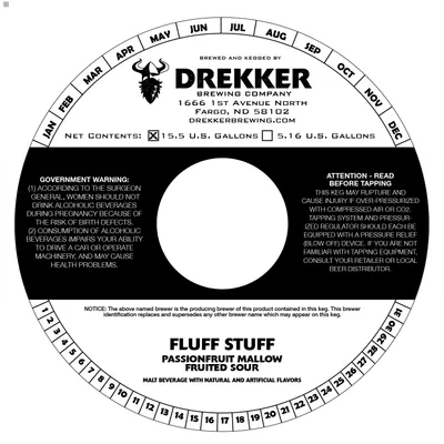 Fluff Stuff Passionfruit Mallow label