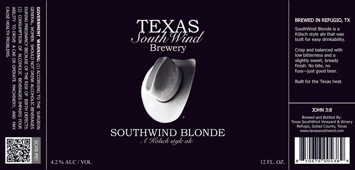 Southwind Blonde label