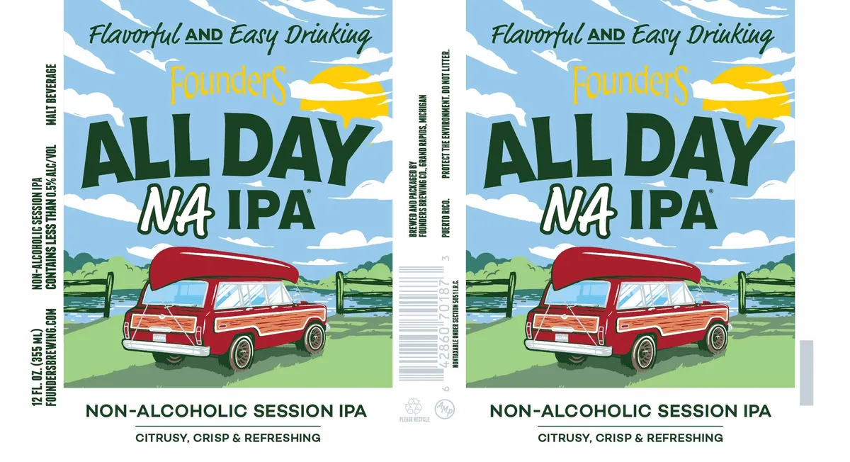 All Day NA IPA — full label as filed with TTB