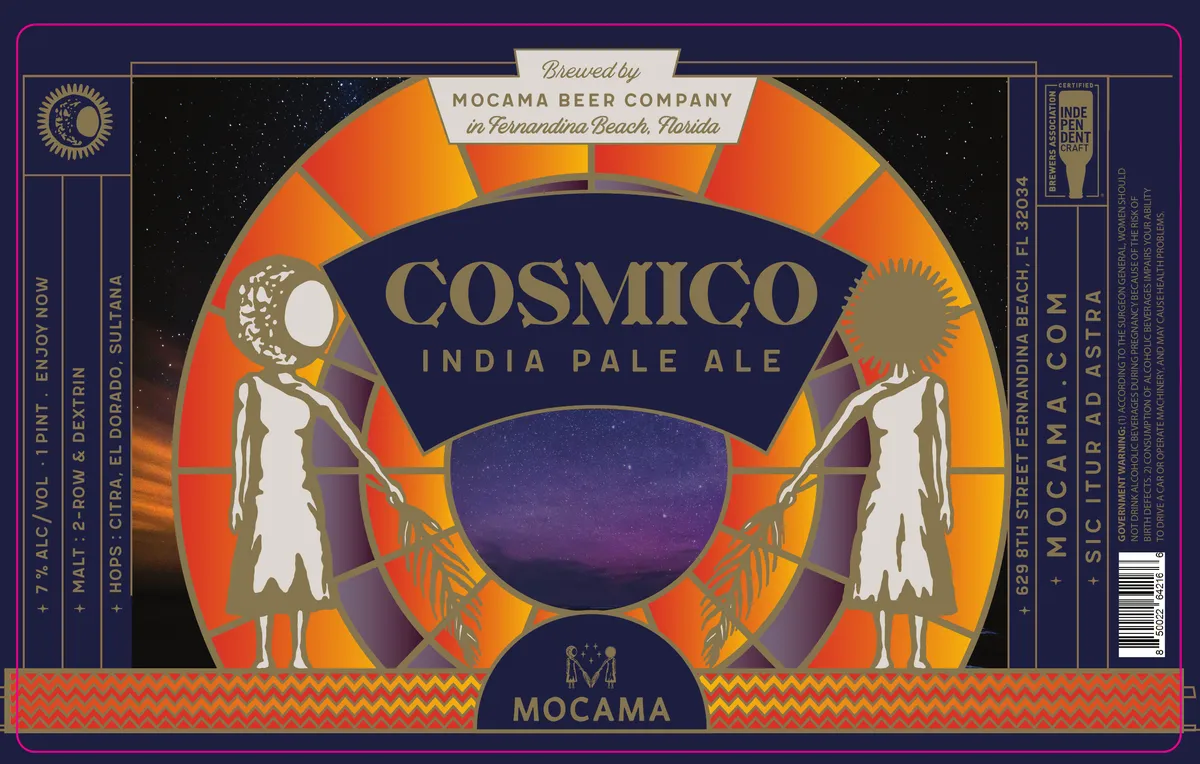Cosmico label art — COSMICO